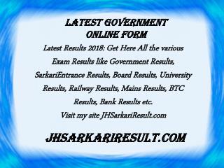 Latest Government Online Form