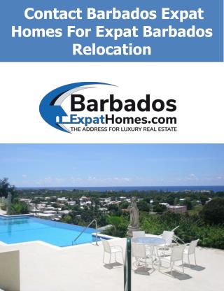 Contact Barbados Expat Homes For Expat Barbados Relocation