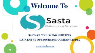 Data Entry in Media and Entertainment Industry - Sasta BPO