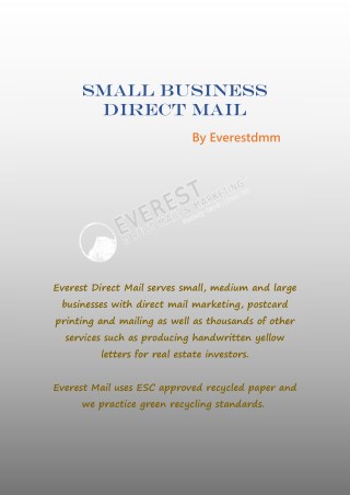 Small Business Direct Mail/Everestdmm