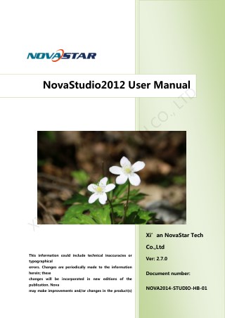 Nova Studio User Manual