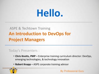 introduction to DEVOPS