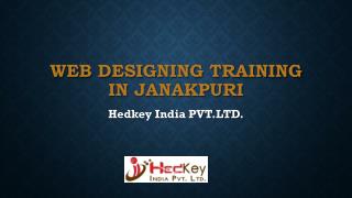 Web Designing Training in Janakpuri