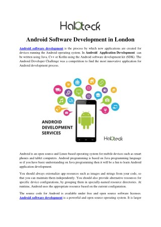 Android Software Development in London