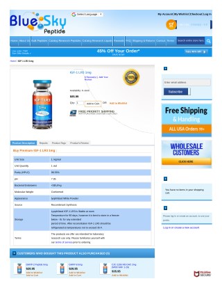 Buy IGF-1-lr3-1mg