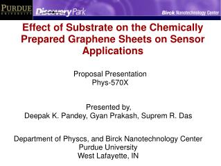 Effect of Substrate on the Chemically Prepared Graphene Sheets on Sensor Applications
