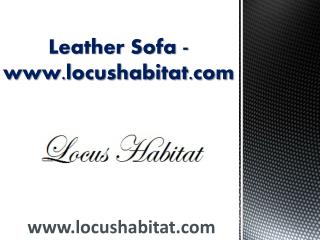 Leather Sofa - www.locushabitat.com