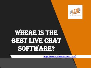 Where Is The Best Live Chat Software?
