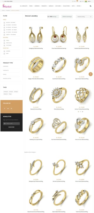Women's Jewellery Online India - Buy Women's Jewelry India