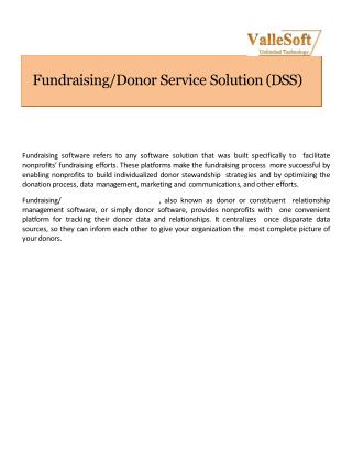 Donor Fundraising Software-Donor Management Software