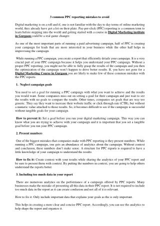 3 common PPC reporting mistakes to avoid