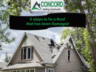 5 Steps to Fix a Roof That Has Been Damaged