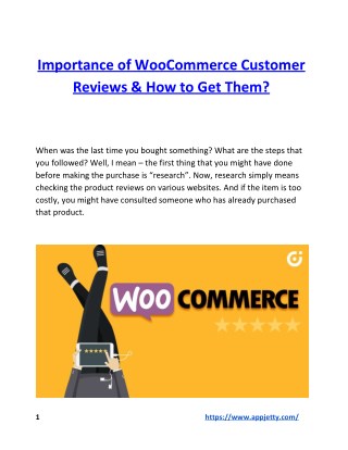 Importance of WooCommerce Customer Reviews & How to Get Them?