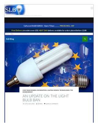 AN UPDATE ON THE LIGHT BULB BAN