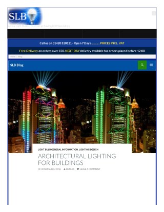 ARCHITECTURAL LIGHTING FOR BUILDINGS