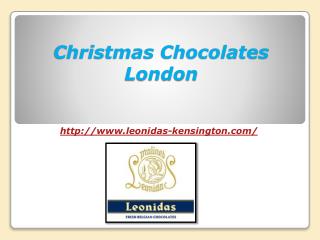 Christmas Chocolates London