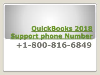 QuickBooks Download 2018 Support phone Number