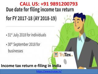Is it necessary to file an ITR e-filing in India if I have an e-filling account? 91 9891200793