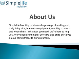 Buy Wheelchair UK | Simplelife Mobility