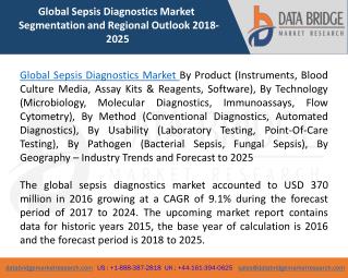 Global Sepsis Diagnostics Market â€“ Industry Trends and Forecast to 2024
