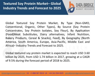 Global Textured Soy Protein Marketâ€“ Industry Trends and Forecast to 2025