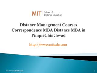 Distance Management Courses | Correspondence MBA | Distance MBA in Pimpri Chinchwad