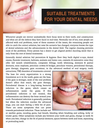 Get Effective Dental Treatments