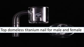 Top domeless titanium nail for male and female