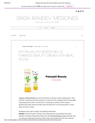 Patanjali Ayurveda sells Fairness Beauty Cream with Real glow