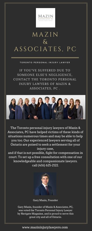 Mazin & Associates-Toronto personal injury lawyer