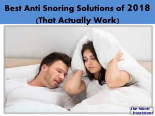 Best Anti Snoring Solutions of 2018 (That Actually Work)