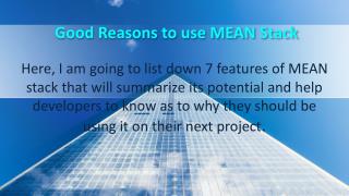 MEAN Stack Online Training and Good Reasons