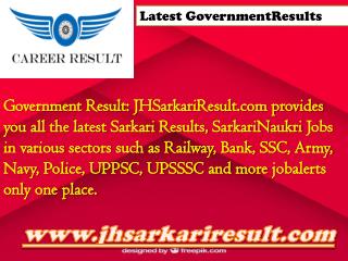 Latest GovernmentResults
