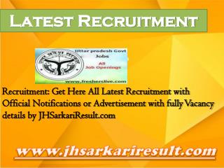 Latest Recruitment