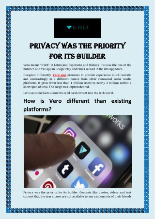 Privacy Was The Priority For Its Builder