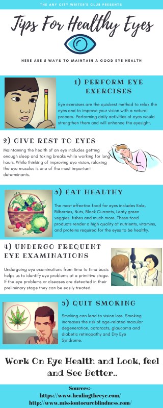 Routine Tips To Maintain Healthy Eyes