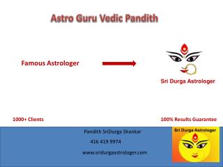 Sri Durga Astrologer â€“ Vashikaran Specialist in Toronto.