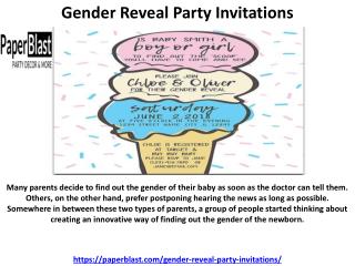 Gender Reveal Party Invitations