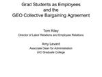 Grad Students as Employees and the GEO Collective Bargaining Agreement