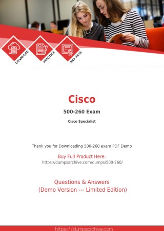 500-260 Exam Dumps - Pass 500-260 Exam in First Attempt