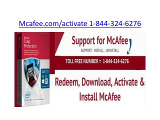 Mcafee internet security | 1-844-324-6276 | mcafee.com/activate