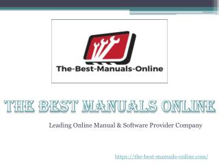 Instant Download Service Manual