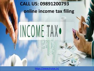 Why do you online income tax filing? 09891200793