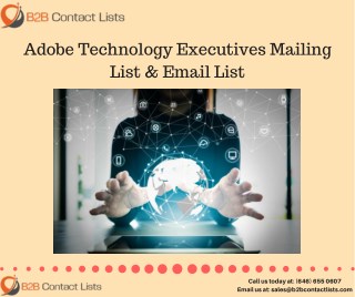 Adobe Technology Executives Mailing Lists in USA