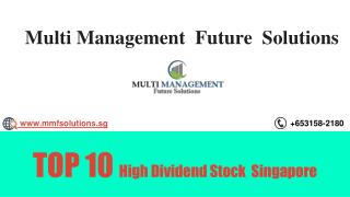 Top 10 high dividend stock Singapore