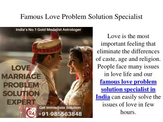 Famous Love Problem Solution Specialist in India