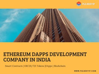 Ethereum DApps Development Company in India