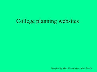 College planning websites