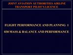 JOINT AVIATION AUTHORITIES AIRLINE TRANSPORT PILOT S LICENCE