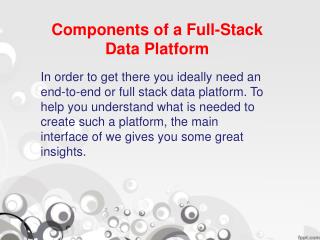 Full stack Online Training in Hyderabad and Components